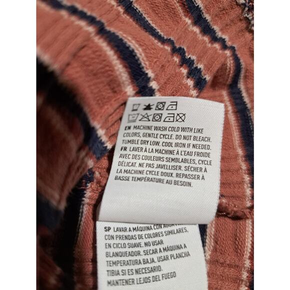 American Eagle Juniors Size S Apricot Navy Y2K Gilmore Girls Elena Gilbert - Picture 8 of 8